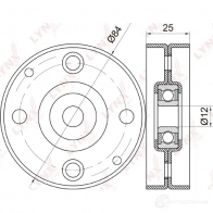 Натяжитель приводного ремня LYNXAUTO 3653383 WAVW K2 PB-5014 - Изображение 2
