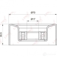 Натяжитель приводного ремня LYNXAUTO 3653372 JJH YRZ PB-5003 - Изображение 2