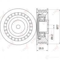 Натяжитель приводного ремня LYNXAUTO PB-5036 3653405 QZ NYM - Изображение 2