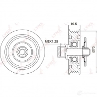 Натяжитель приводного ремня LYNXAUTO 3653403 PB-5034 GL 0M3 - Изображение 2