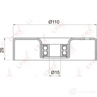 Натяжитель приводного ремня LYNXAUTO 6SXNH EJ PB-5009 3653378 - Изображение 2
