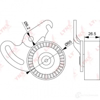 Натяжитель приводного ремня LYNXAUTO PB-5108 LRD 1S 3653477 - Изображение 2