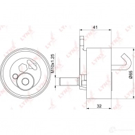 Натяжной ролик ГРМ LYNXAUTO PB-1325 3653200 4 JPFUO0 - Изображение 3