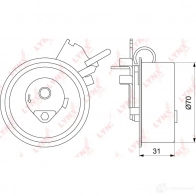 Натяжной ролик ГРМ LYNXAUTO PB-1187 UJ 0ZQQ7 3653061 - Изображение 2