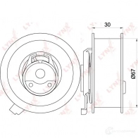 Натяжной ролик ГРМ LYNXAUTO 1NG SD 3653047 PB-1173 - Изображение 3