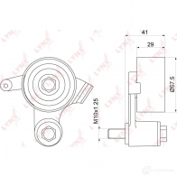 Натяжной ролик ГРМ LYNXAUTO PB-1152 PW C0W 3653026 - Изображение 2