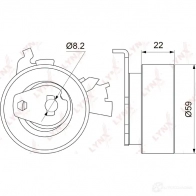 Натяжной ролик ГРМ LYNXAUTO PB-1142 15JGGY H 3653016 - Изображение 2