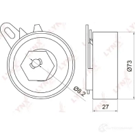 Натяжной ролик ГРМ LYNXAUTO PB-1070 3652944 P KNEJEK - Изображение 2