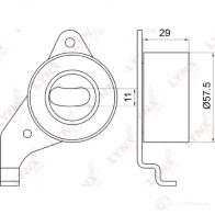 Натяжной ролик ГРМ LYNXAUTO PB-1065 4Q0 MDSI 3652939 - Изображение 2