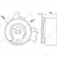 Натяжной ролик ГРМ LYNXAUTO 3652925 PB-1051 1F1 5MOK - Изображение 2