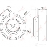 Натяжной ролик ГРМ LYNXAUTO 3652923 PB-1049 HNP CZI - Изображение 2