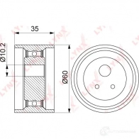 Натяжной ролик ГРМ LYNXAUTO 3652915 AR PGVY PB-1041 - Изображение 2