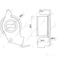 Натяжной ролик ГРМ LYNXAUTO 3652914 PB-1040 GNGH OH9 - Изображение 2