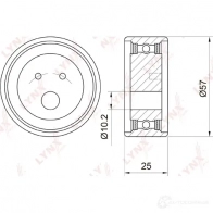 Натяжной ролик ГРМ LYNXAUTO PB-1034 P5XY N0 3652908 - Изображение 2