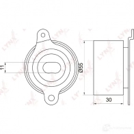Натяжной ролик ГРМ LYNXAUTO RK Q8A9 PB-1017 3652891 - Изображение 2