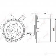 Натяжной ролик ГРМ LYNXAUTO PB-1015 3652889 4UJ3 T - Изображение 2