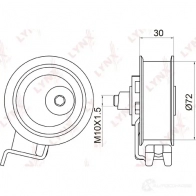Натяжной ролик ГРМ LYNXAUTO PB-1008 EX5J JN9 3652882 - Изображение 2