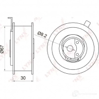 Натяжной ролик ГРМ LYNXAUTO IDU 41 3652877 PB-1003 - Изображение 2