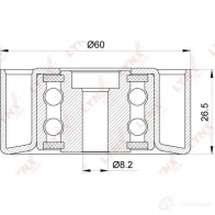 Паразитный обводной ролик приводного ремня LYNXAUTO FWKGK U PB-7258 3653996 - Изображение 3