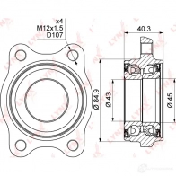 Подшипник ступицы колеса LYNXAUTO UKPM 2 3655497 WB-1001 - Изображение 2