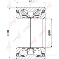 Подшипник ступицы колеса LYNXAUTO XW4T QB WB-1337 3655795 - Изображение 2
