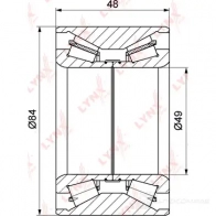 Подшипник ступицы колеса LYNXAUTO BZO IW WB-1156 3655625 - Изображение 2