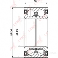 Подшипник ступицы колеса LYNXAUTO 3655821 39 OM3 WB-1368 - Изображение 2