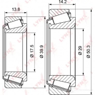 Подшипник ступицы колеса LYNXAUTO Q9 7ZXO WB-1124 3655603 - Изображение 2