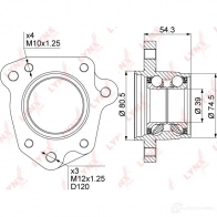 Подшипник ступицы колеса LYNXAUTO 3655510 BW K6ONQ WB-1014 - Изображение 2