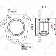 Подшипник ступицы колеса LYNXAUTO 346E 2F 3655509 WB-1013 - Изображение 2