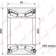 Подшипник ступицы колеса LYNXAUTO 3655750 Z3PPF 5G WB-1290 - Изображение 2