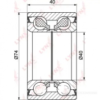 Подшипник ступицы колеса LYNXAUTO UT6 TT WB-1095 3655581 - Изображение 2