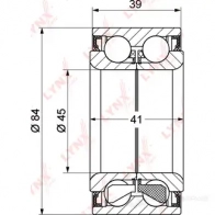 Подшипник ступицы колеса LYNXAUTO WB-1333 3655791 CXMPDU D - Изображение 2