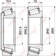 Подшипник ступицы колеса LYNXAUTO WB-1283 3655743 9 0ZCFC2 - Изображение 2