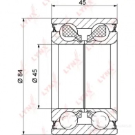 Подшипник ступицы колеса LYNXAUTO U EZY4I WB-1257 3655717 - Изображение 2