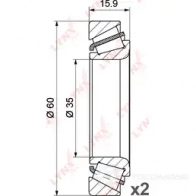 Подшипник ступицы колеса LYNXAUTO U5D FL8 3655706 WB-1245 - Изображение 2