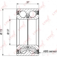 Подшипник ступицы колеса LYNXAUTO SFAQ VW WB-1202 3655669 - Изображение 2