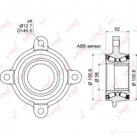 Подшипник ступицы колеса LYNXAUTO 3655522 QLT TD WB-1026 - Изображение 2