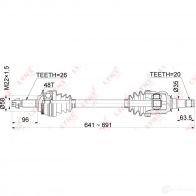 Приводной вал LYNXAUTO CD-1154A 1436961462 55R PCV - Изображение 3