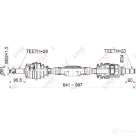 Приводной вал LYNXAUTO CD-1153 8HTZ E1 1436961474 - Изображение 3