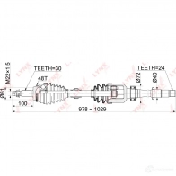 Приводной вал LYNXAUTO 1436961475 TMN IW CD-1151A - Изображение 3