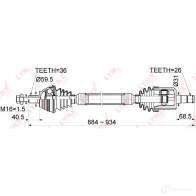 Приводной вал LYNXAUTO P NML5 1436961312 CD-1142 - Изображение 3