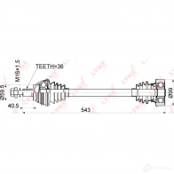 Приводной вал LYNXAUTO 0 OI8H CD-1130 1436961335 - Изображение 3