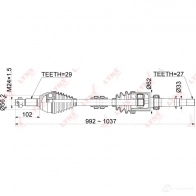 Приводной вал LYNXAUTO 2 YLY3 1436961350 CD-1116 - Изображение 3