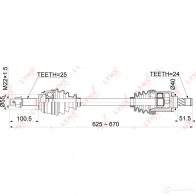 Приводной вал LYNXAUTO CD-1091 1436961323 C DWR28 - Изображение 3