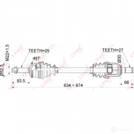 Приводной вал LYNXAUTO 1436961443 CD-1064A 8V 83OFT - Изображение 3