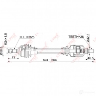Приводной вал LYNXAUTO 3A384 9 CD-1041 1422897241 - Изображение 3
