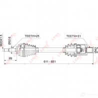 Приводной вал LYNXAUTO 1268679671 CD-1022 A HXYHK - Изображение 3