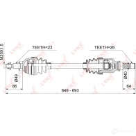 Приводной вал LYNXAUTO CD-6703 3644649 X 8KIVP - Изображение 3
