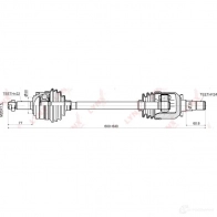 Приводной вал LYNXAUTO 4905601011829 C YJL3LC 3644593 CD-4601 - Изображение 3